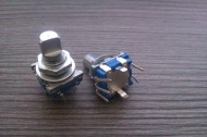 Rotary encoder blauw met keyswitch klein